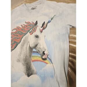 The Mountain Unicorn Rainbow S Candy Corn T-Shirt Discontinued Blue Nonexistent